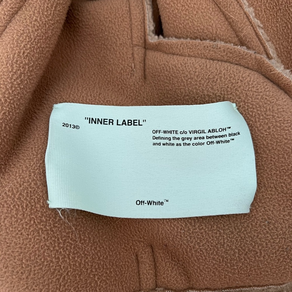 Off-White bear faux shearling jacket beige US4 - Picture 6 of 7